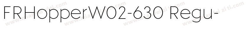 FRHopperW02-630 Regu字体转换